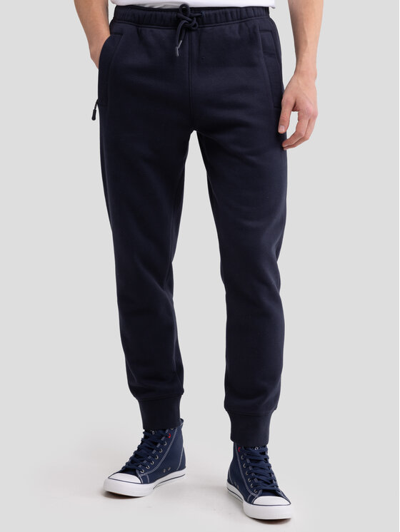 BIG STAR BIG STAR Spodnie dresowe KERSYN Granatowy Basic Fit