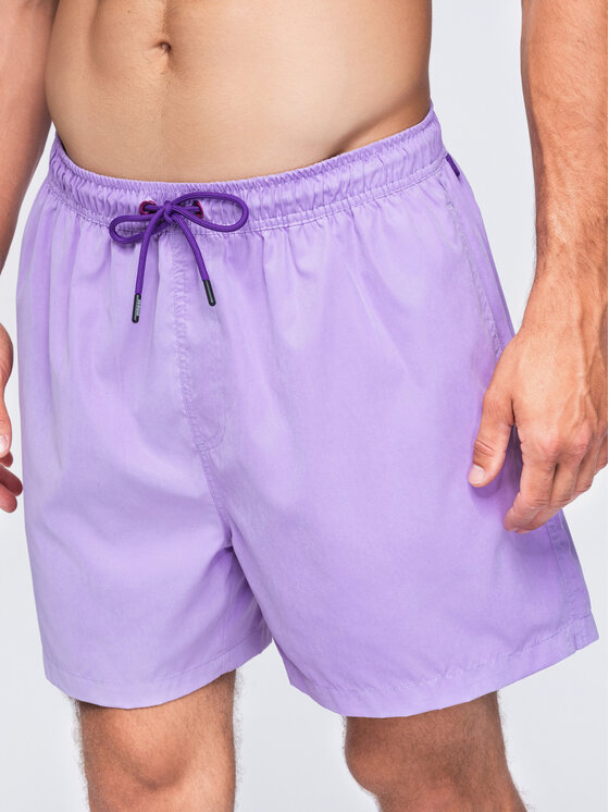 Ombre Ombre Szorty kąpielowe OM-SRSS-0216 Fioletowy Regular Fit