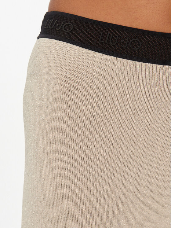 Liu Jo Sport Liu Jo Sport Medžiaginės kelnės TA4011 MS014 Smėlio Bootcut Fit
