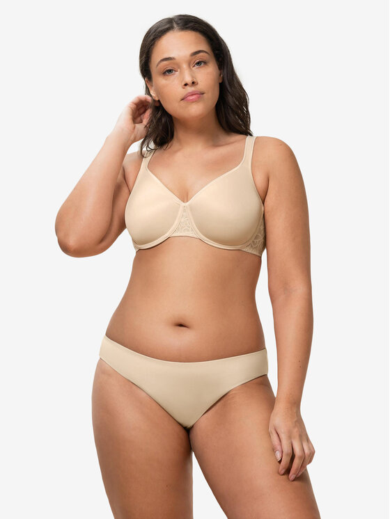 Triumph Triumph Biustonosz z fiszbiną Comfort Minimizer 10166827 Beżowy