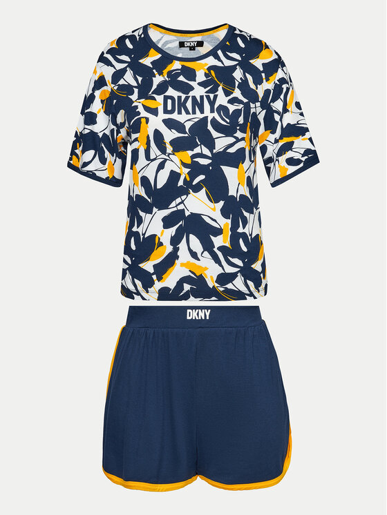 DKNY DKNY Pizsama YI70014 Sötétkék Regular Fit