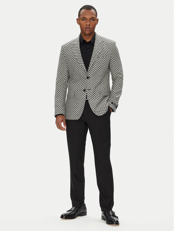 KARL LAGERFELD KARL LAGERFELD Sakko 155106 553115 Grau Regular Fit
