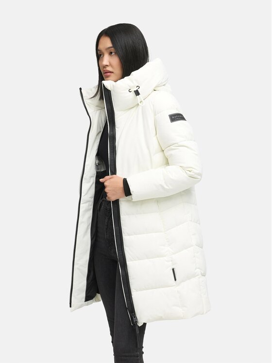 Navahoo Navahoo Kurtka zimowa Mondnebel Biały Regular Fit