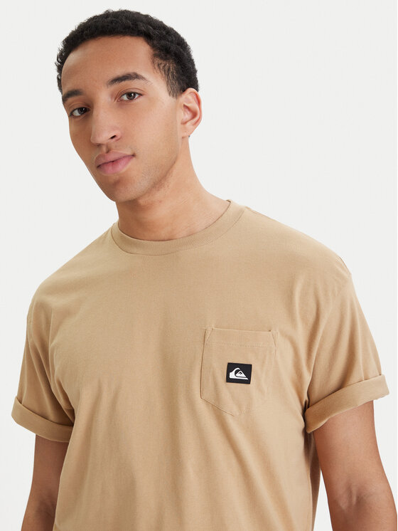Quiksilver Quiksilver Tricou Salt Water EQYZT08205 Bej Comfort Fit