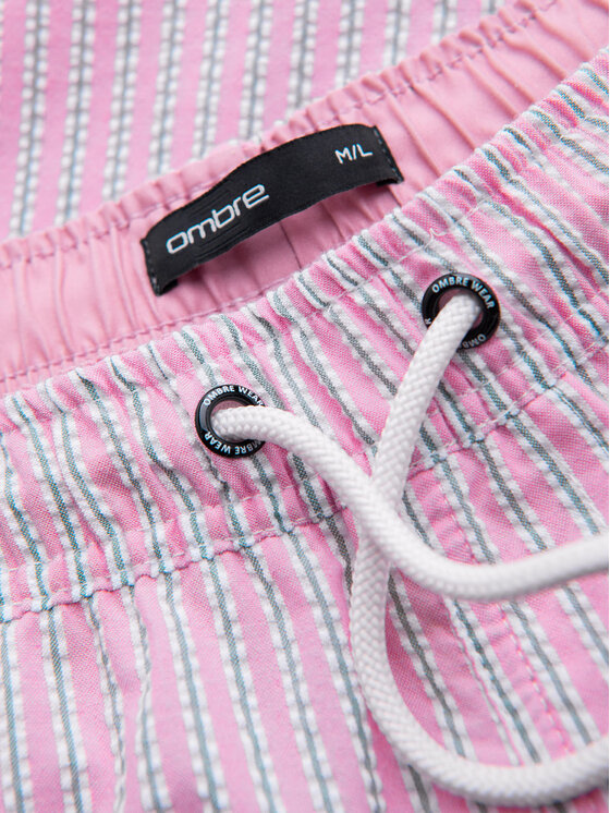 Ombre Ombre Szorty kąpielowe OM-SRSS-0214 Różowy Regular Fit