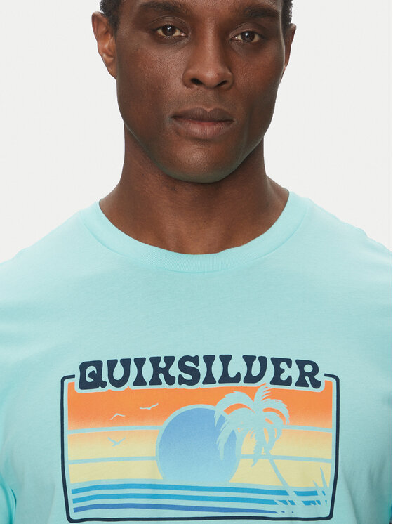 Quiksilver Quiksilver T-shirt EQYZT08065 Tirkizna Regular Fit