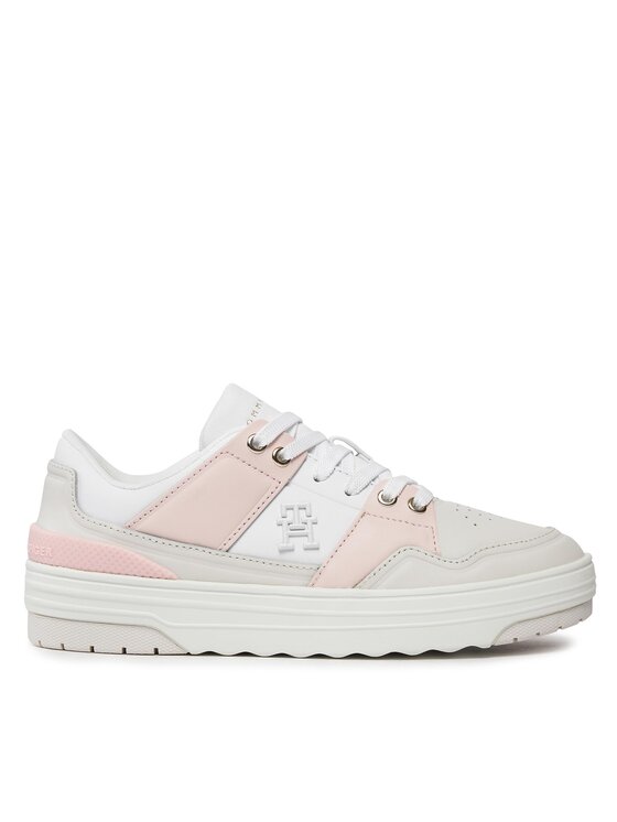 Tommy Hilfiger Sneakersy Th Basket Sneaker Lo FW0FW07756 Sivá