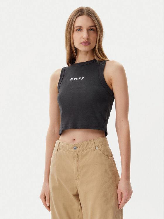 Roxy Roxy Top ERJKT04261 Šedá Slim Fit