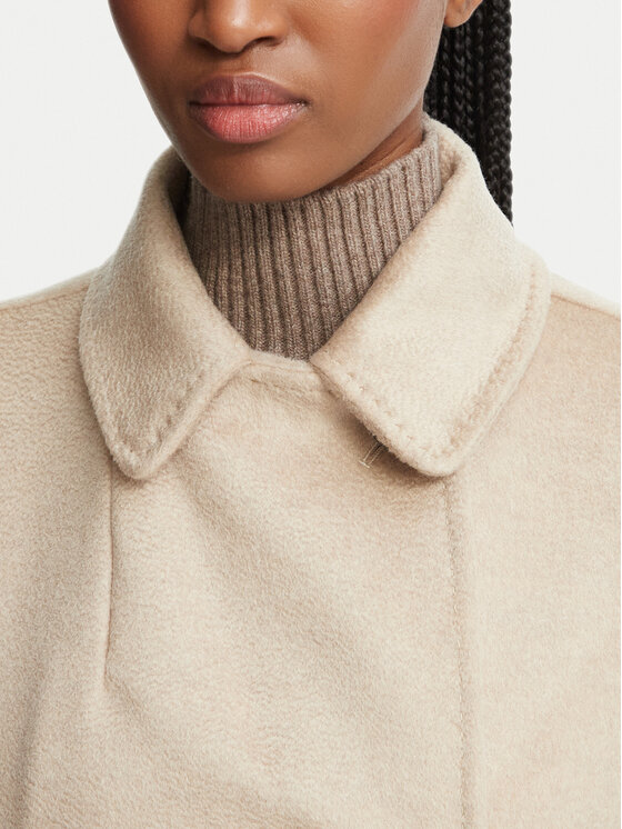 Weekend Max Mara Weekend Max Mara Płaszcz wełniany Resina 2625016102 Beżowy Regular Fit