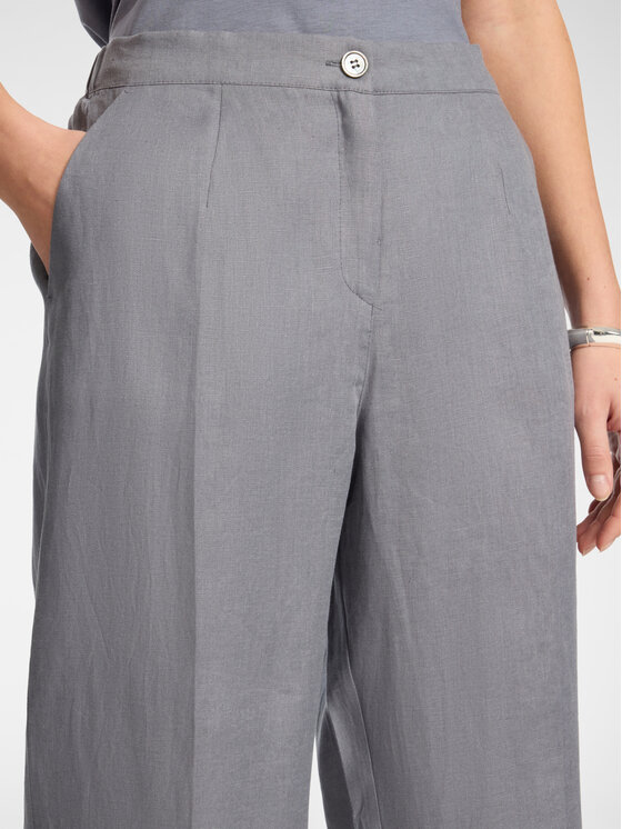 Elena Mirò Elena Mirò Spodnie materiałowe P007P000494N023 Szary Regular Fit