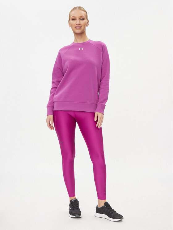 Under Armour Under Armour Majica dugih rukava Ua Rival Fleece Crew 1379508 Bijela Loose Fit