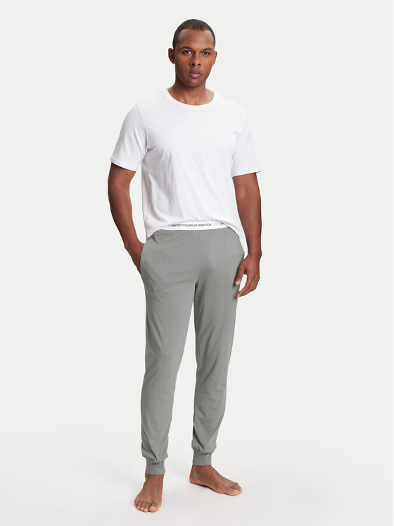 United Colors Of Benetton United Colors Of Benetton Spodnji del pižame 30964F00V Siva Regular Fit