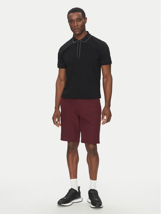 BOSS BOSS Poloshirt Philix Tape 50537489 Schwarz Regular Fit