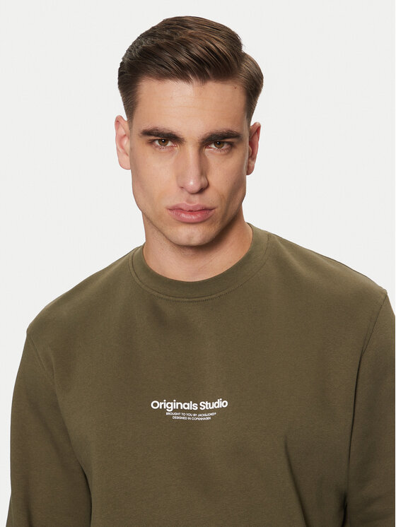 Jack&Jones Jack&Jones Majica dugih rukava Vesterbro 12241694 Zelena Relaxed Fit