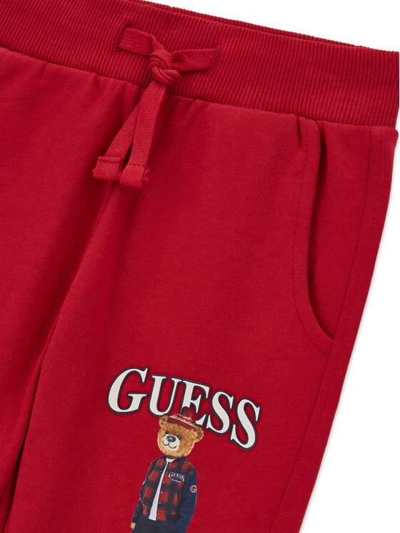 Guess Guess Долнище анцуг N6BB03 K6119 Тъмночервен Regular Fit