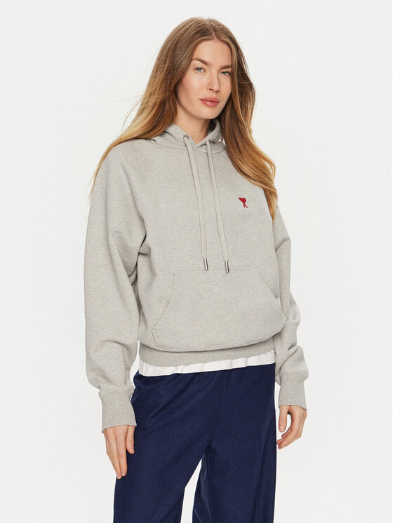 AMI PARIS AMI PARIS Pulóver BFUSW205747 Szürke Regular Fit