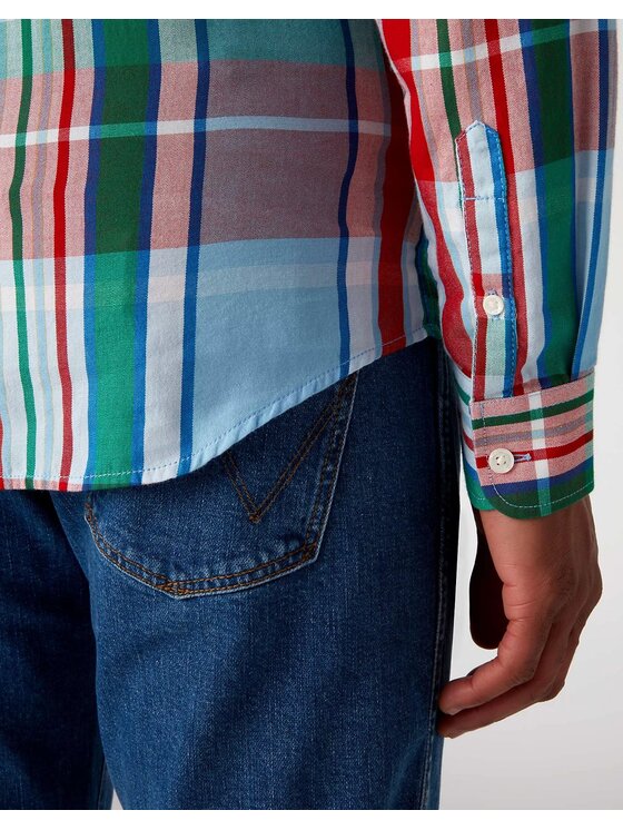 Wrangler Wrangler Camicia LS 1PKT BDOWN SHIRT Multicolore Regular Fit