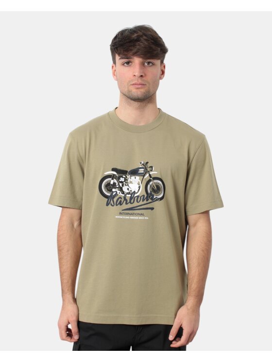 Barbour International Barbour International T-shirt 9977102991626 Verde Regular Fit