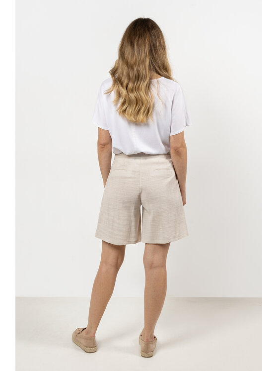 Awama Awama Spodnie damskie A721 Beżowy Basic Fit