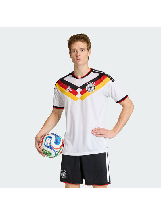 adidas adidas Технічна футболка Germany 26 Home Replica KD8363 Білий Slim Fit
