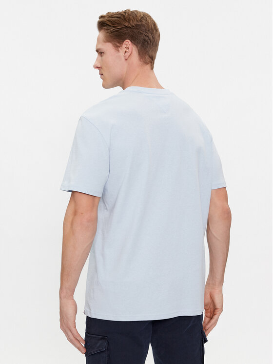 Tommy Jeans Tommy Jeans T-Shirt Varsity DM0DM18287 Himmelblau Regular Fit