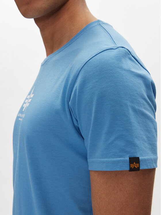 Alpha Industries Alpha Industries T-Shirt Basic 118533 Niebieski Regular Fit