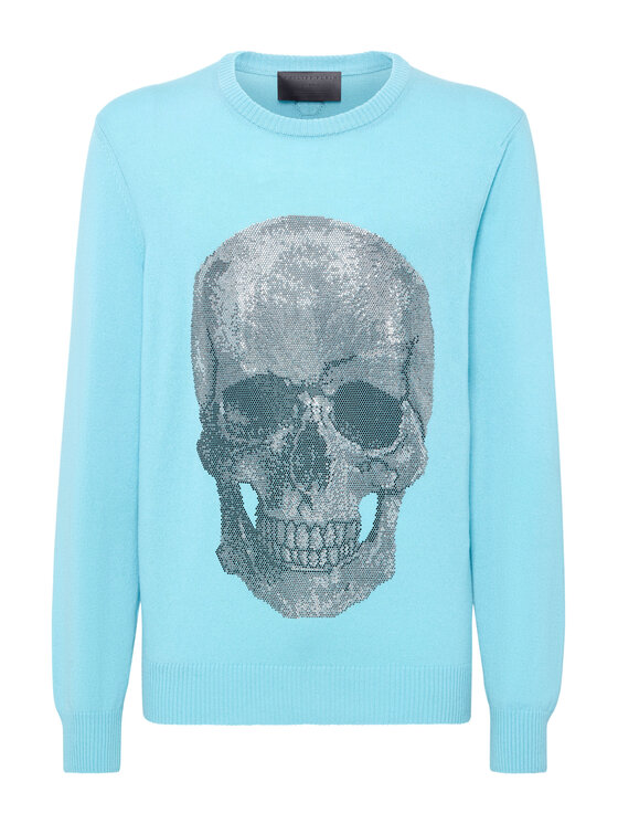 PHILIPP PLEIN PHILIPP PLEIN S dlhými rukávmi 1637 Modrá Regular Fit