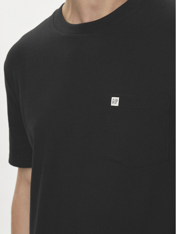 Gap Gap T-Shirt 857901-05 Czarny Regular Fit