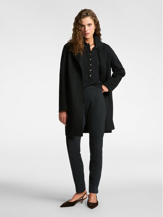 Elena Mirò Elena Mirò Spodnie materiałowe P062P300395N033 Czarny Slim Fit