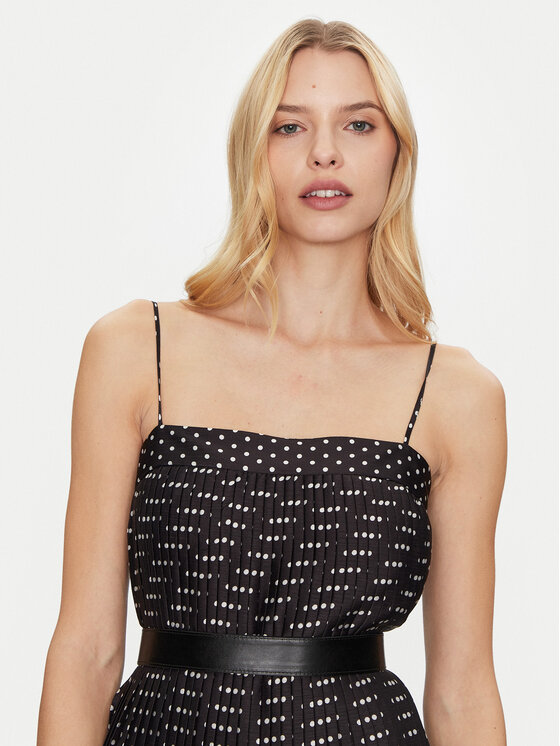 Simona Corsellini Simona Corsellini Sukienka koktajlowa P25CPAB01201 Czarny Slim Fit