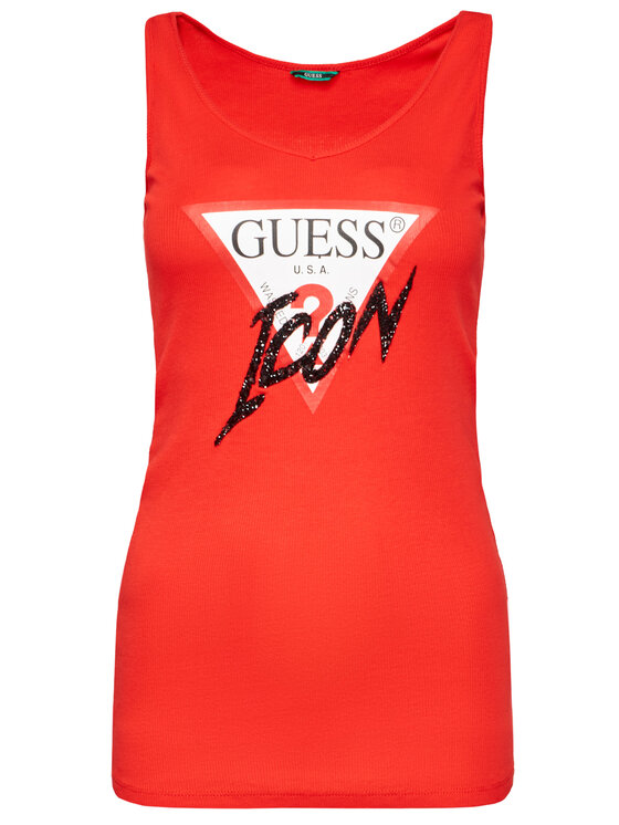 Guess Guess Top Myrella W0YP94 K1811 Rosso Slim Fit
