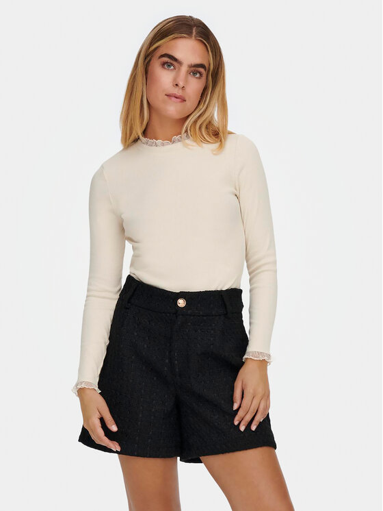 ONLY Bluză Leslie 15277888 Bej Regular Fit