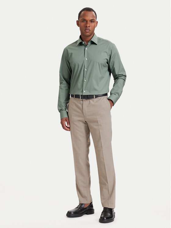 BOSS BOSS Košile 50473265 Světle zelená Regular Fit
