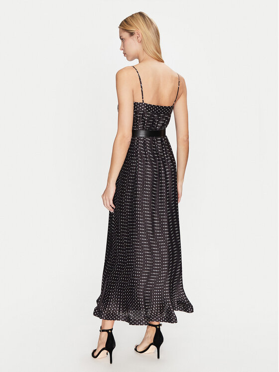 Simona Corsellini Simona Corsellini Sukienka koktajlowa P25CPAB01201 Czarny Slim Fit