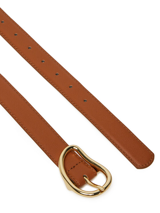 Pieces Pieces Ζώνη Γυναικεία Pcsigne Jeans Belt 17156585 Καφέ