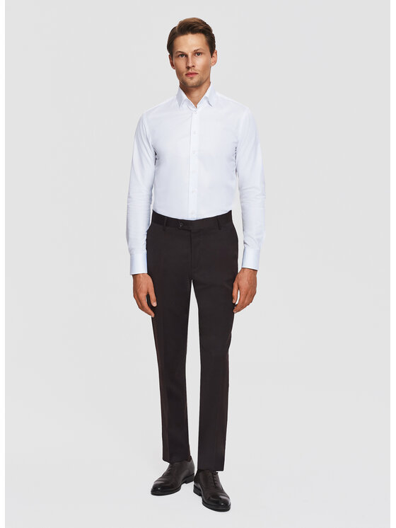 Pako Lorente Pako Lorente Spodnie garniturowe P26SF-6G-042 Brązowy Slim Fit