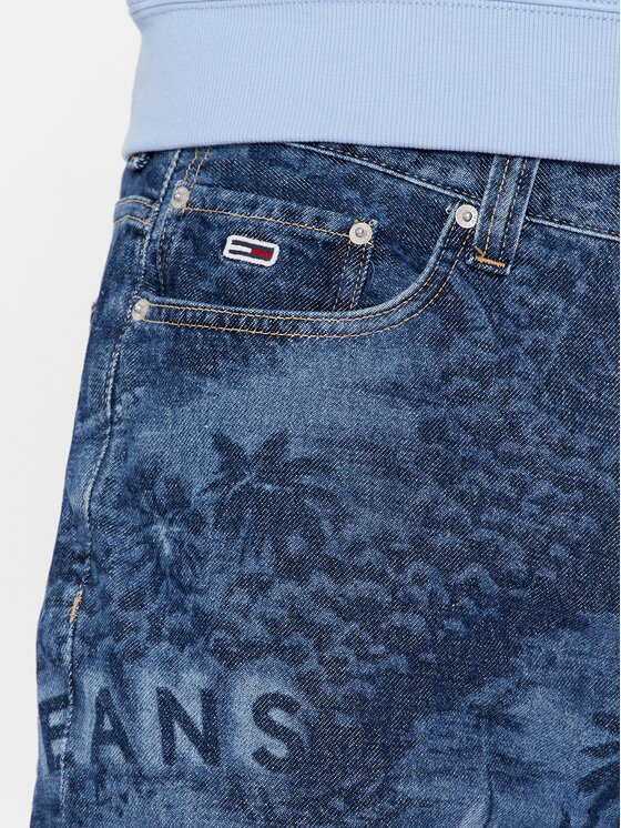 Tommy Jeans Tommy Jeans Džínsové šortky Aiden DM0DM18787 Modrá Baggy Fit