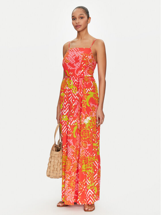 Gaudi Gaudi Sommerkleid 511BD15015 Orange Regular Fit