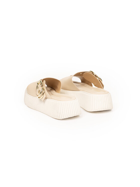 Deni Cler Milano Deni Cler Milano Klapki T-DC-B115-F2-77-12-1 Beżowy