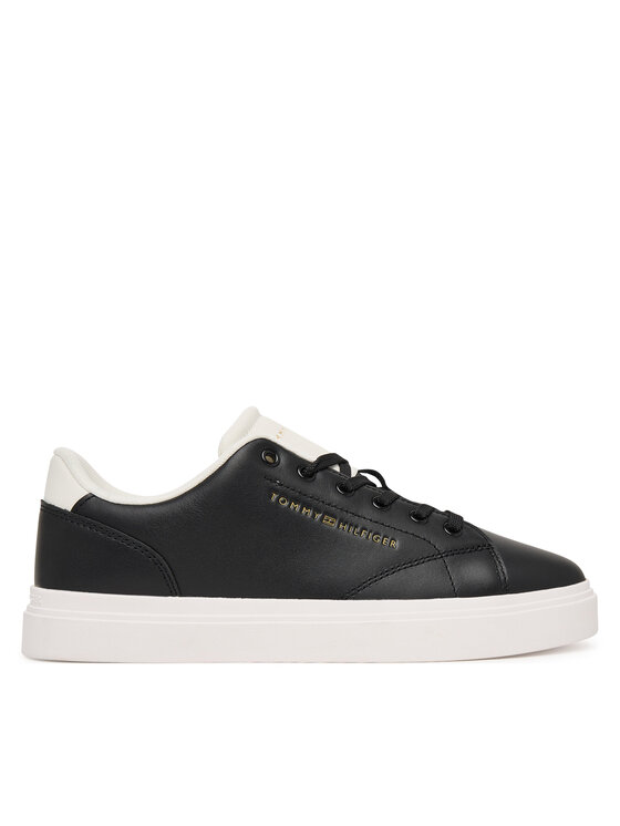 Tommy Hilfiger Tommy Hilfiger Sneakersy Th Feminine Cupsole Leather FW0FW09105 Čierna