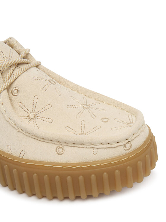 Clarks Clarks Nizki čevlji Torhill Bee 26186297 Écru
