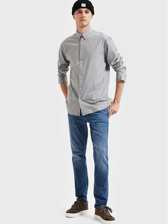 Selected Homme Selected Homme Džínsy Leon 16087777 Modrá Slim Fit