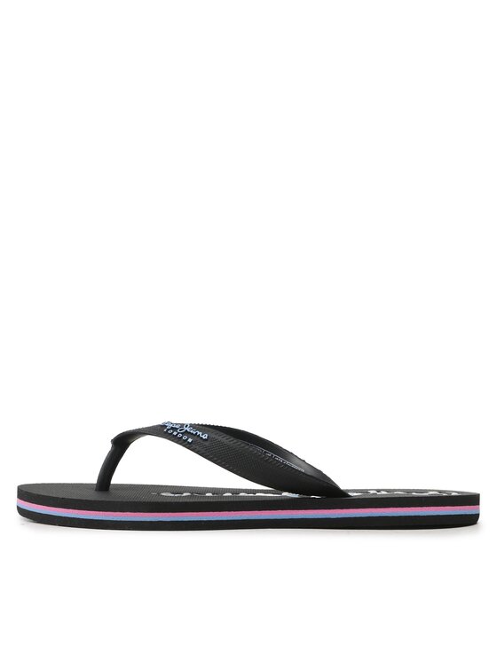 Pepe Jeans Pepe Jeans Джапанки Bay Beach Claic Brand W PLS70143 Черен