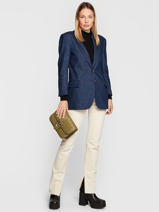 PINKO Pinko Švarkas Landire 1J112W A09I Mėlyna Regular Fit
