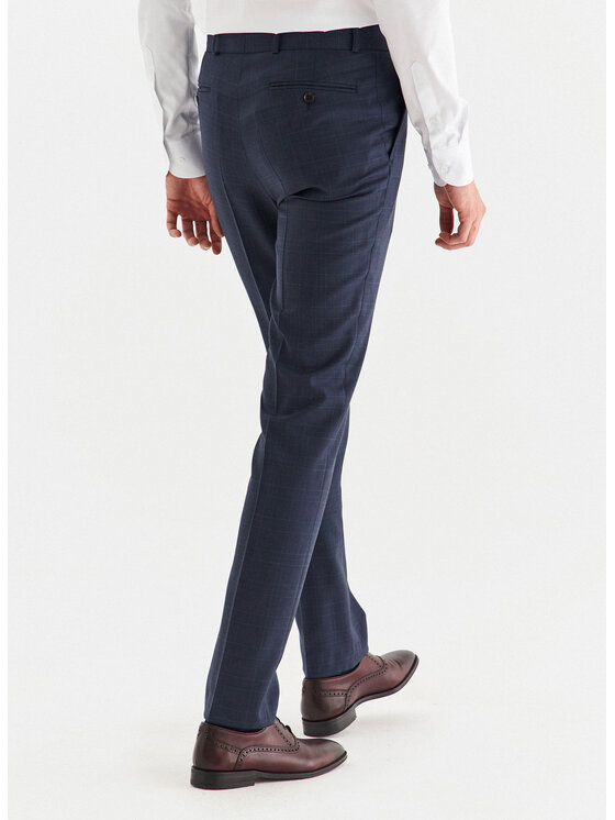 Pako Lorente Pako Lorente Spodnie garniturowe P22WP-6G-031 Granatowy Slim Fit