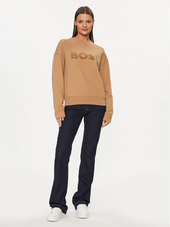 BOSS Boss Felpa Econa 50508499 Beige Relaxed Fit