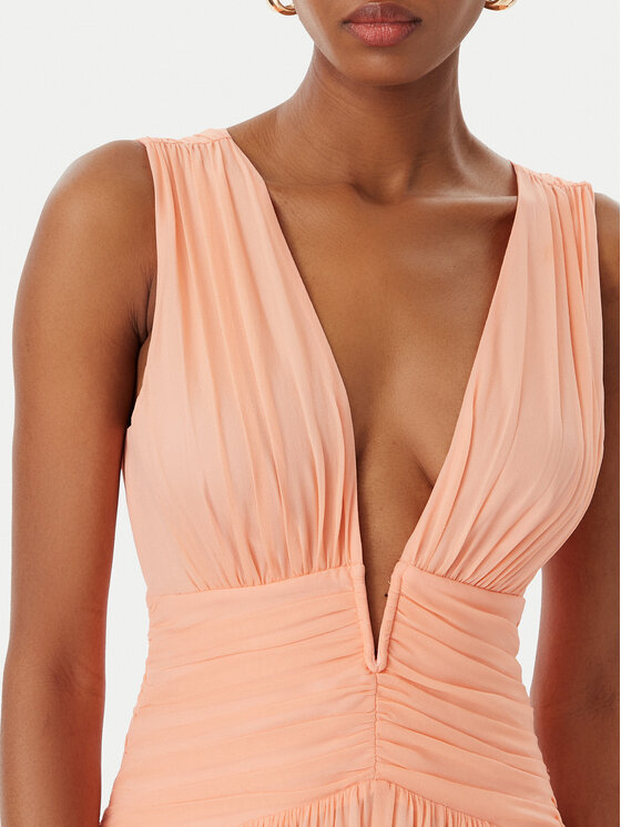 Marciano Guess Marciano Guess Večerna obleka G6GK14 W2374 Svetlo oranžna Regular Fit