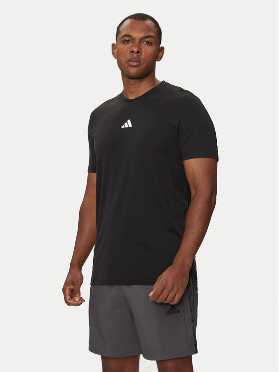 adidas Funkčné tričko Designed for Training IK9725 Čierna Slim Fit