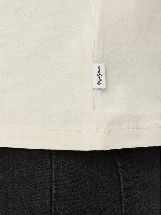 Pepe Jeans Pepe Jeans T-Shirt Clement PM509220 Béžová Regular Fit