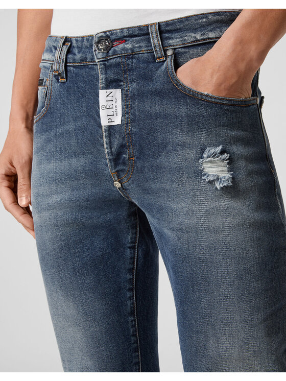PHILIPP PLEIN PHILIPP PLEIN Jeansy 609 Niebieski Straight Leg
